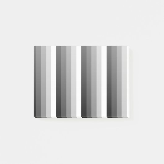 Zwart-witte schaduwstrepen post-it® notes (Voorkant)