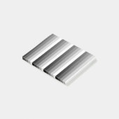 Zwart-witte schaduwstrepen post-it® notes (Schuin)