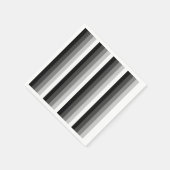 Zwart-witte schaduwstrepen servet (Hoek)
