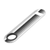 Zwart-witte schaduwstrepen speed flessenopener (Voorkant Gekanteld)