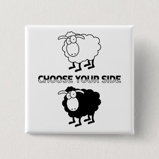 Zwart-witte schapen Motivatie Button