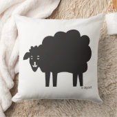 Zwart & Witte Schapen Worp Kussen (Deken)