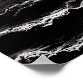 Zwart-witte schedel | AI Art Poster (Hoek)