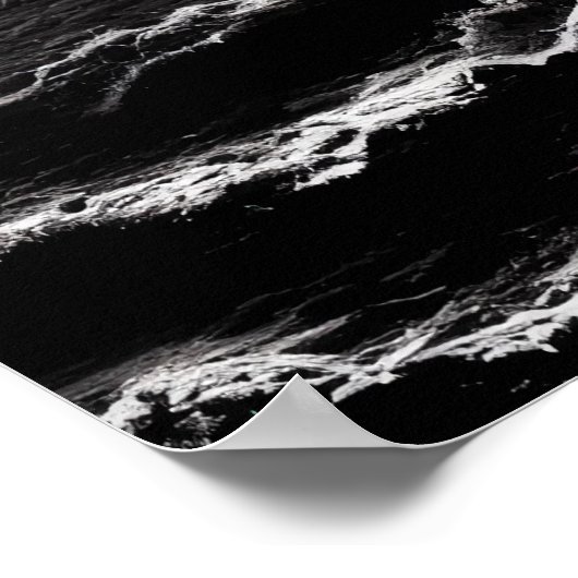 Zwart-witte schedel | AI Art Poster (Hoek)