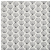 Zwart-witte schelp stof (Swatch)