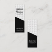 Zwart | Witte Schering Mini Visitekaartje (Voorkant / Achterkant)