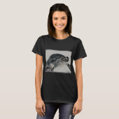 Zwart-witte schildpad. t-shirt (Voorkant volledig)