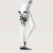 Zwart-witte Scorpio, aangepaste Leggings (Rechts)