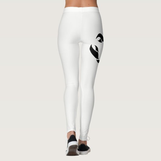 Zwart-witte Scorpio, aangepaste Leggings (Achterkant)