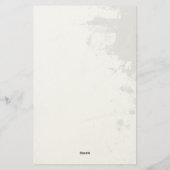 Zwart & Witte Shabby Chic Design Briefpapier (Achterkant)