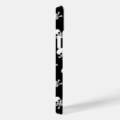 Zwart-witte Skulls met aangepaste tekst Case-Mate iPhone Case (Achterkant / Rechts)