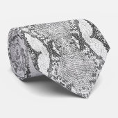 Zwart-witte slang Afdrukken 2, Stropdas (Opgerold)
