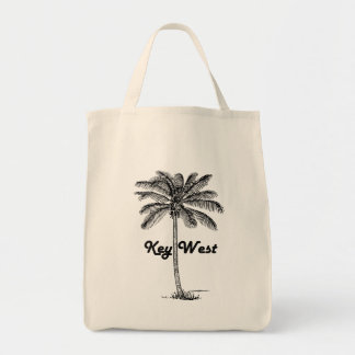 Zwart-witte sleutel West Florida & Palm design Tote Bag