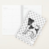 Zwart-witte Smooth Fox Terrier Hond & Naam Planner (Display)