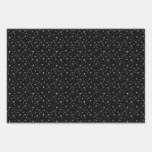 zwart-witte sneeuwval inpakpapier vel (Voorkant 3)