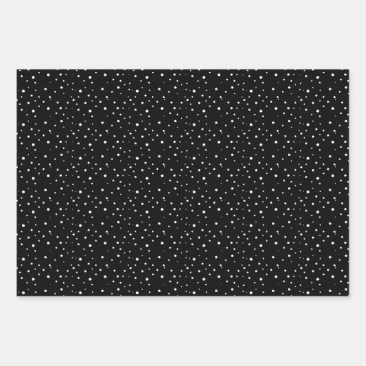 zwart-witte sneeuwval inpakpapier vel (Voorkant 3)