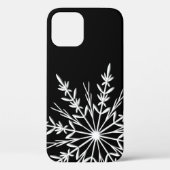 Zwart-witte sneeuwvlok Case-Mate iPhone case (Achterkant)