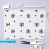 Zwart & Witte Sneeuwvlok Ontwerp Tissuepapier (Craft)