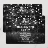 Zwart-witte spektakel met gekantelde boslichten kaart (Voorkant / Achterkant)