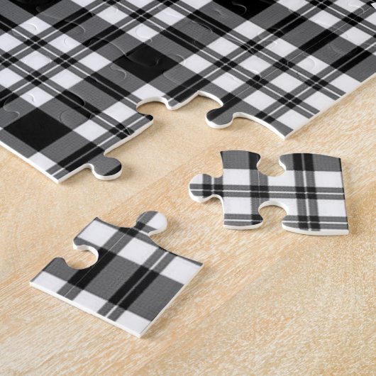 Zwart-witte speldenpuzzle Daisy Legpuzzel (Zijkant)