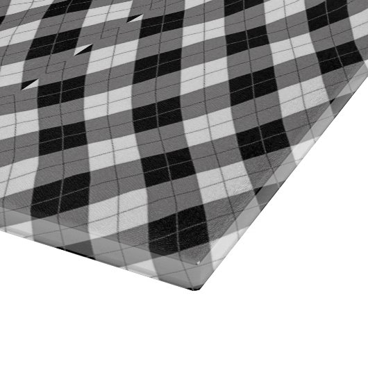 Zwart-witte speldenstang snijplank (Hoek)