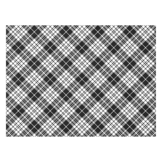 Zwart-witte speldenstang tafelkleed (Voorkant (Horizontaal))