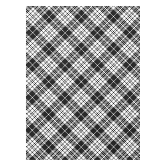 Zwart-witte speldenstang tafelkleed (Voorkant)