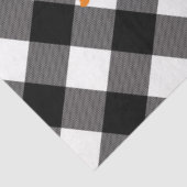 Zwart & Witte Spinnenweb Patchwork Halloween Feest Tissuepapier (Detail)