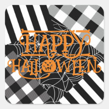 Zwart & Witte Spinnenweb Patchwork Halloween Feest
