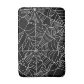 Zwart & Witte Spinnenwebben Halloween Badmat (Voorkant Verticaal)