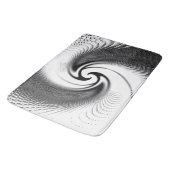 Zwart-witte spiraal badmat (Gekanteld)