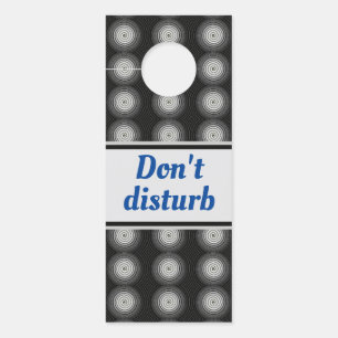 Zwart-witte spiraal deurhanger