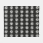 Zwart-witte spiraal fleece deken (Voorkant (Horizontaal))