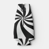 Zwart-witte spiraal flesjeskoeler (Achterkant)