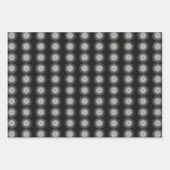 Zwart-witte spiraal inpakpapier vel (Voorkant)