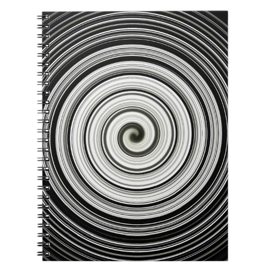 Zwart-witte spiraal notitieboek (Voorkant)