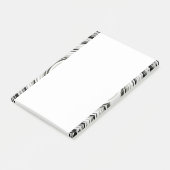 Zwart-witte spiraal post-it® notes (Schuin)