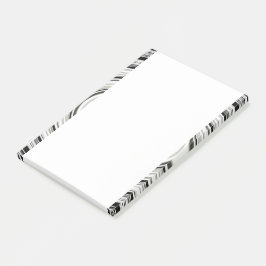 Zwart-witte spiraal post-it® notes