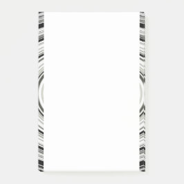 Zwart-witte spiraal post-it® notes