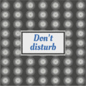 Zwart-witte spiraal sticker (Voorkant)