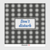 Zwart-witte spiraal sticker (Vel)