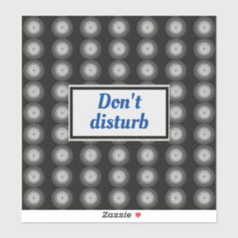 Zwart-witte spiraal sticker