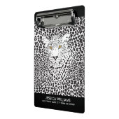 Zwart-witte spuiten — wegafdrukken mini klembord (Angled2)