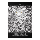 Zwart-witte spuiten — wegafdrukken mini klembord (Achterkant)