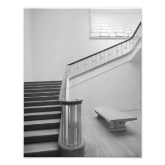 Zwart-witte stadions Foto afdrukken
