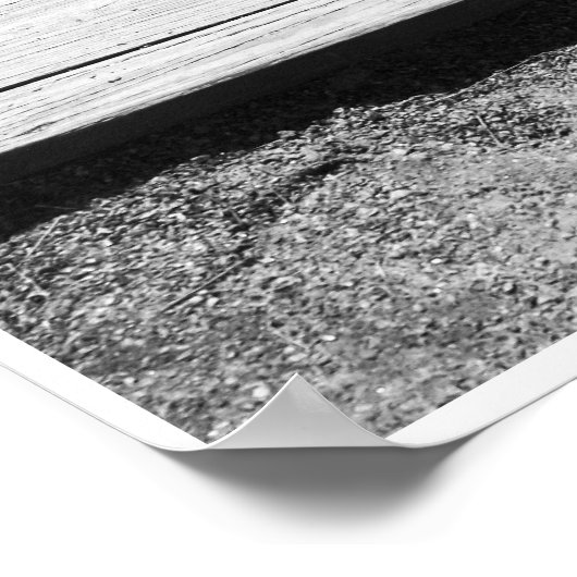 Zwart-witte stadions poster (Hoek)