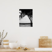 Zwart-witte stadions poster (Keuken)