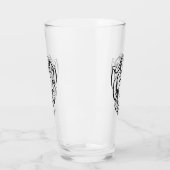 Zwart-witte stam-aap glas (Links)