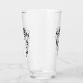 Zwart-witte stam-aap glas (Rechts)