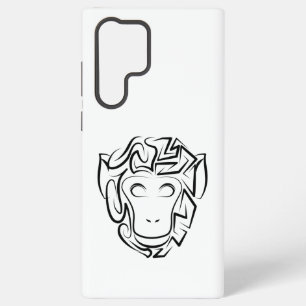 Zwart-witte stam-aap samsung galaxy hoesje